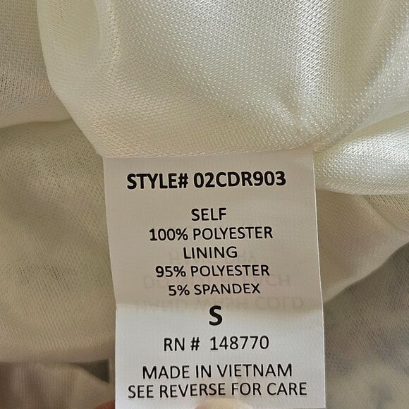 Sienna Sky Dress Womens S Button Front Floral Print Summer White Blue Strappy - Picture 15 of 16